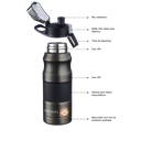 Ver imagem 4 de Garrafa Térmica Inox 500ml Isotérmica Camping Academia