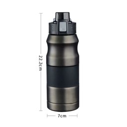 Garrafa Térmica Inox 500ml Isotérmica Camping Academia - 5