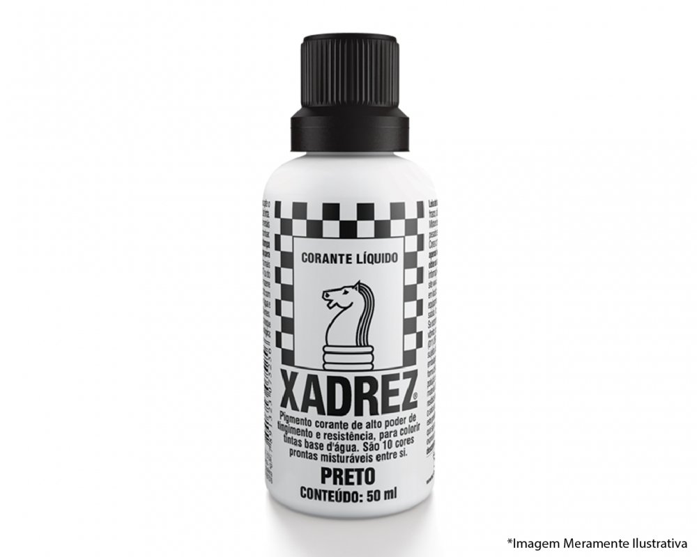 Corante Liq Xadrez Extra 50ml Preto C/12pcs