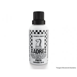 Corante Liq Xadrez Extra 50ml Preto C/12pcs