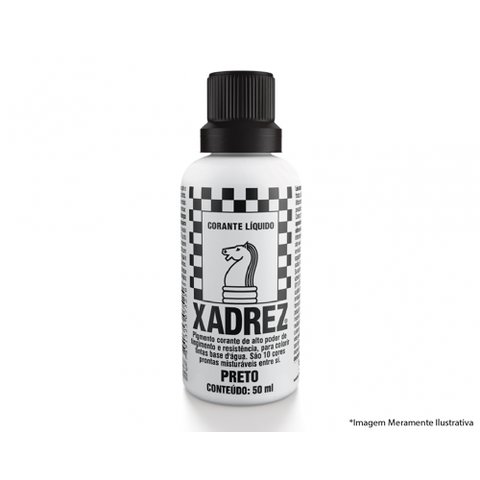 Corante Liq Xadrez Extra 50ml Preto C/12pcs