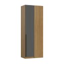 Ver imagem 6 de Guarda Roupa de Canto Reto Modular Altezza Trend Belmax Branco:freijó/titânio