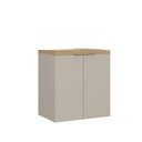 Ver imagem 2 de Gabinete de Banheiro 60cm GAB4008 Nature Bege/Panna/Carvalho