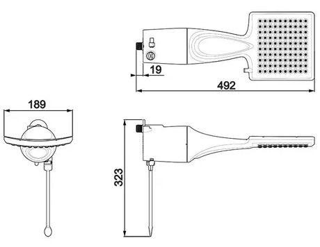 Chuveiro Ducha Loren Shower Eletrônico 7500w 220v Lorenzetti - 5