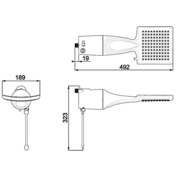 Chuveiro Ducha Loren Shower Eletrônico 7500w 220v Lorenzetti - 5