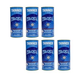Kit 6 Thinner Automotivo It 16 Diluição Limpeza 900ml Itaqua - 1