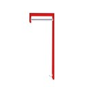 Ver imagem 3 de Cabideiro de Parede "j" Arara Camiseiro Porta Bolsas Vermelho Laca