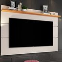 Ver imagem 1 de Painel para TV Até 50 Polegadas Vivare New 1 Prateleira Off White/Nature - Giga Móveis