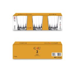 Conjunto 3 Copos Baixo 300ml Dara Class Home - 3