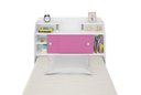 Ver imagem 2 de Cabeceira Box Solteiro 0,88cm Elisa Branco Branco/rosa - Framar Móveis