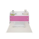 Ver imagem 6 de Cabeceira Box Solteiro 0,88cm Elisa Branco Branco/rosa - Framar Móveis