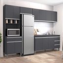 Ver imagem 6 de Cozinha Modulada 5 Peças 281 cm Andreia Cinza REAJL