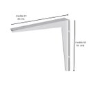 Ver imagem 2 de Suporte Etrusco em Aco 30 X 55 Cm Et 300550:branco