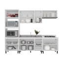 Ver imagem 3 de Cozinha Completa Amara 10 Portas 4 Gavetas com Vidro 40250785 Branco - Politorno