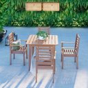 Ver imagem 2 de Mesa para Jardim Madeira Maciça 90x90cm Marrakech