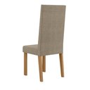 Ver imagem 3 de Kit 4 Cadeiras Laura com Encosto – Tecido Veludo Suede Bordado Estrutura 100% Mdf Mel/caramelo