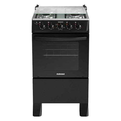 Fogão Itatiaia 4 Bocas Star Clean New Preto