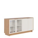 Ver mais imagens de Buffet 4 Portas 160cm Vitória Águas Brasileiras Branco/Freijó/Off White
