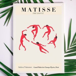 Quadro Decorativo Matisse The dance 24x18cm:madeira Preta