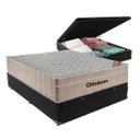 Ver imagem 1 de Cama Box com Baú Casal Preto + Colchão de Molas Ensacadas - Ortobom - Airtech Springpocket - 138x188