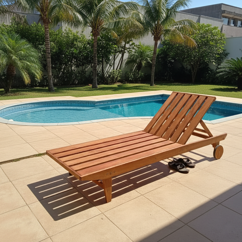 Espreguiçadeira Madeira Maciça Maldivas 