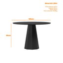 Ver imagem 2 de Mesa de Jantar Ambiente Isis 120x120 Cm com Vidro Preto e 4 Cadeiras Ana Ype Veludo Preto – New Ceva