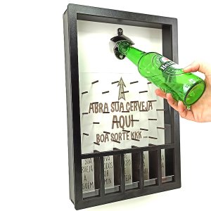 Quadro Abridor de Garrafa de Parede Plinko Pinball DIvertido
