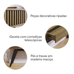 Aparador 1 Gaveta Riviera Móveis Águas Brasileiras - 3