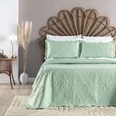 Ver imagem 2 de Kit Cobre Leito Colcha Adventure Casal Dupla Face - Verde