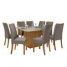 Conjunto Sala Jantar Mesa Quadrada com 8 Cadeiras Lotus Móveis Lopas - 2
