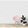 Papel de Parede 3d Branco Adesivo Vinílico Lavável Colante 3m - 3