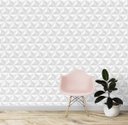 Ver imagem 3 de Papel de Parede 3d Branco Adesivo Vinílico Lavável Colante 3m
