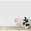 Ver imagem 3 de Papel de Parede 3d Branco Adesivo Vinílico Lavável Colante 3m
