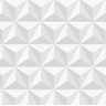 Papel de Parede 3d Branco Adesivo Vinílico Lavável Colante 3m - 2