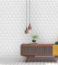 Ver imagem 1 de Papel de Parede 3d Branco Adesivo Vinílico Lavável Colante 3m