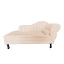 Ver imagem 3 de Recamier Decorativo Divã Amsterdã 187cm Lado Esquerdo Couro Branco