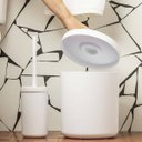 Ver imagem 3 de Escova para Vaso Sanitário com Suporte Bold ou Branco Esfregão de Privada Banheiro