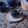 Conjunto com 6 Xícaras de Café com Pires Coup Stoneware New Asteca 97ml - 2