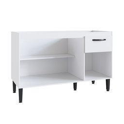 Balcão de Cozinha 120cm 3 Portas 1 Gaveta sem Tampo Light - 2