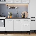 Ver imagem 2 de Balcão de Cozinha 120cm 3 Portas 1 Gaveta sem Tampo Light Branco