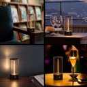 Ver imagem 7 de Luminária de Mesa Cápsula Led Filamento Flexível Preta Touch Recarregável Usb Luz Quente Decorativa