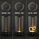 Ver imagem 3 de Luminária de Mesa Cápsula Led Filamento Flexível Preta Touch Recarregável Usb Luz Quente Decorativa