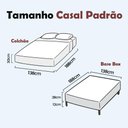Ver imagem 2 de Cama Box Casal + Colchão Molas Ensacadas Luare Europillow 138x188x70cm