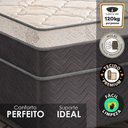 Ver imagem 3 de Cama Box Casal + Colchão Molas Ensacadas Luare Europillow 138x188x70cm
