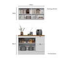 Ver imagem 3 de Cozinha Modulada 2 Peças Aéreo e Balcão de 120cm com Tampo Olivia Poliman