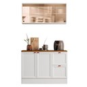 Ver imagem 2 de Cozinha Modulada 2 Peças Aéreo e Balcão de 120cm com Tampo Olivia Poliman