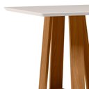 Ver imagem 2 de Mesa Jantar Rubi 90x90 Ype Damasco/off White - Nc
