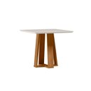 Ver imagem 1 de Mesa Jantar Rubi 90x90 Ype Damasco/off White - Nc