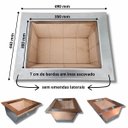 Ver imagem 2 de Braseiro Refratário 35cmx30cm Embutir Churrasqueira Gourmet