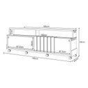 Ver imagem 3 de Rack Bancada Graci 1.8 com Mesa de Centro Cadenza Off White Cinamomo – Hb Móveis